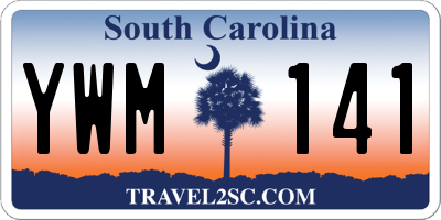 SC license plate YWM141