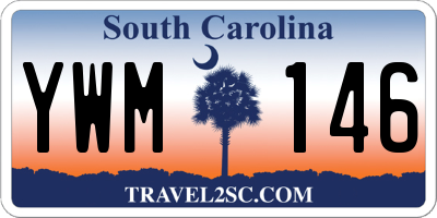 SC license plate YWM146