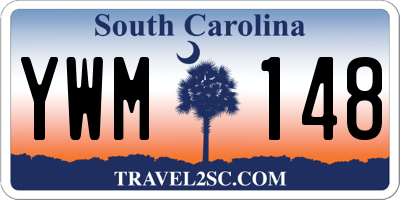 SC license plate YWM148