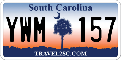 SC license plate YWM157