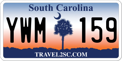 SC license plate YWM159