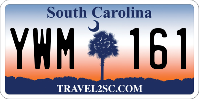 SC license plate YWM161