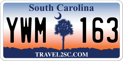 SC license plate YWM163
