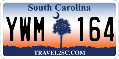 SC license plate YWM164