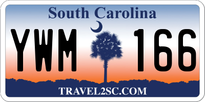 SC license plate YWM166