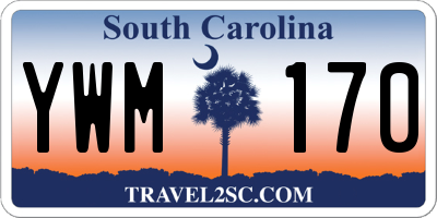 SC license plate YWM170