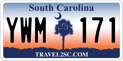 SC license plate YWM171