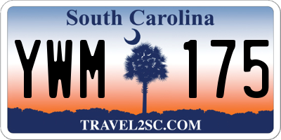 SC license plate YWM175