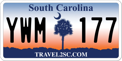 SC license plate YWM177