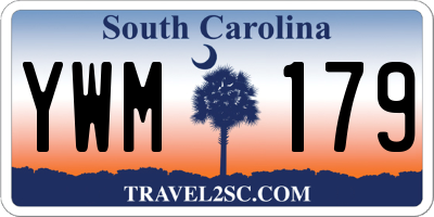 SC license plate YWM179