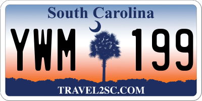 SC license plate YWM199