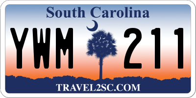 SC license plate YWM211