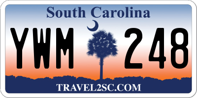 SC license plate YWM248