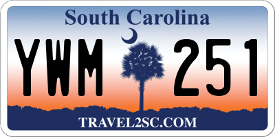 SC license plate YWM251