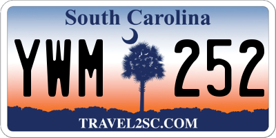 SC license plate YWM252