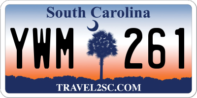 SC license plate YWM261