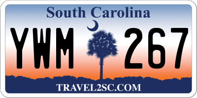SC license plate YWM267