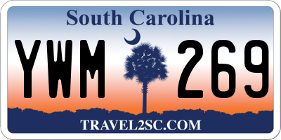 SC license plate YWM269