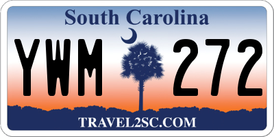 SC license plate YWM272