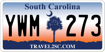 SC license plate YWM273