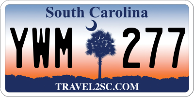 SC license plate YWM277