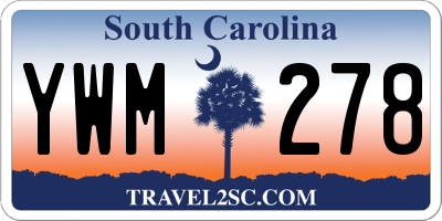 SC license plate YWM278