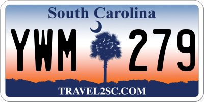 SC license plate YWM279