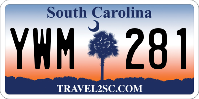 SC license plate YWM281