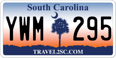 SC license plate YWM295