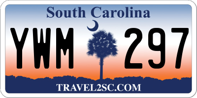 SC license plate YWM297