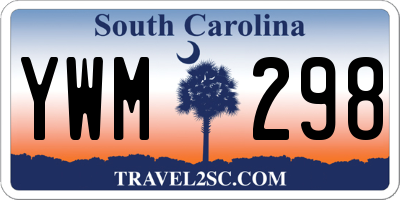 SC license plate YWM298