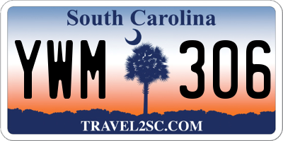 SC license plate YWM306