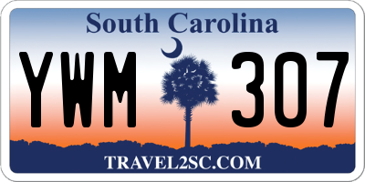 SC license plate YWM307