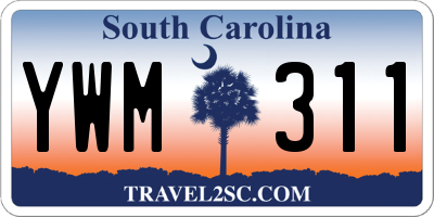 SC license plate YWM311