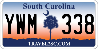 SC license plate YWM338