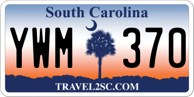 SC license plate YWM370
