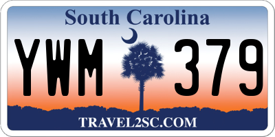 SC license plate YWM379