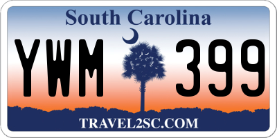 SC license plate YWM399