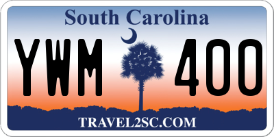 SC license plate YWM400