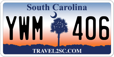 SC license plate YWM406