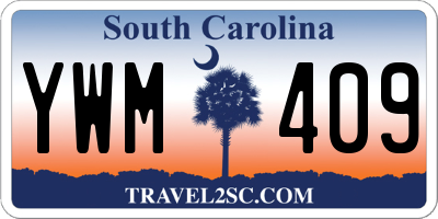 SC license plate YWM409