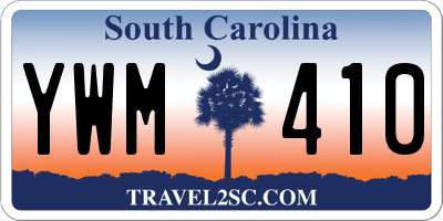 SC license plate YWM410