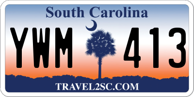 SC license plate YWM413