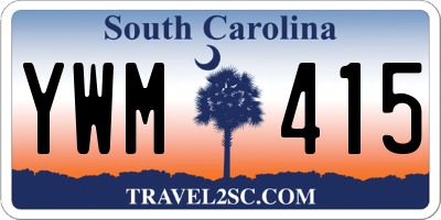 SC license plate YWM415