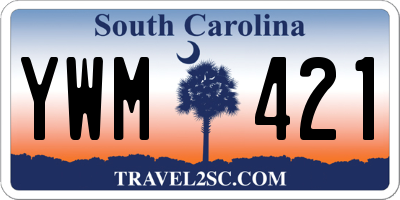 SC license plate YWM421