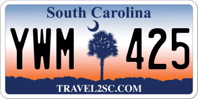 SC license plate YWM425