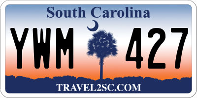 SC license plate YWM427