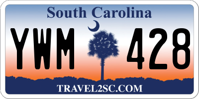 SC license plate YWM428