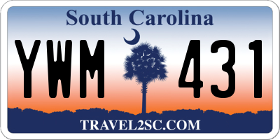 SC license plate YWM431