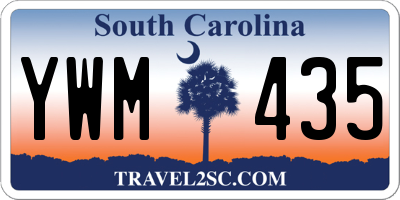 SC license plate YWM435